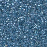 Miyuki Delica Perlen 11/0 - Sparkling sky blue lined crystal ab DB-1762